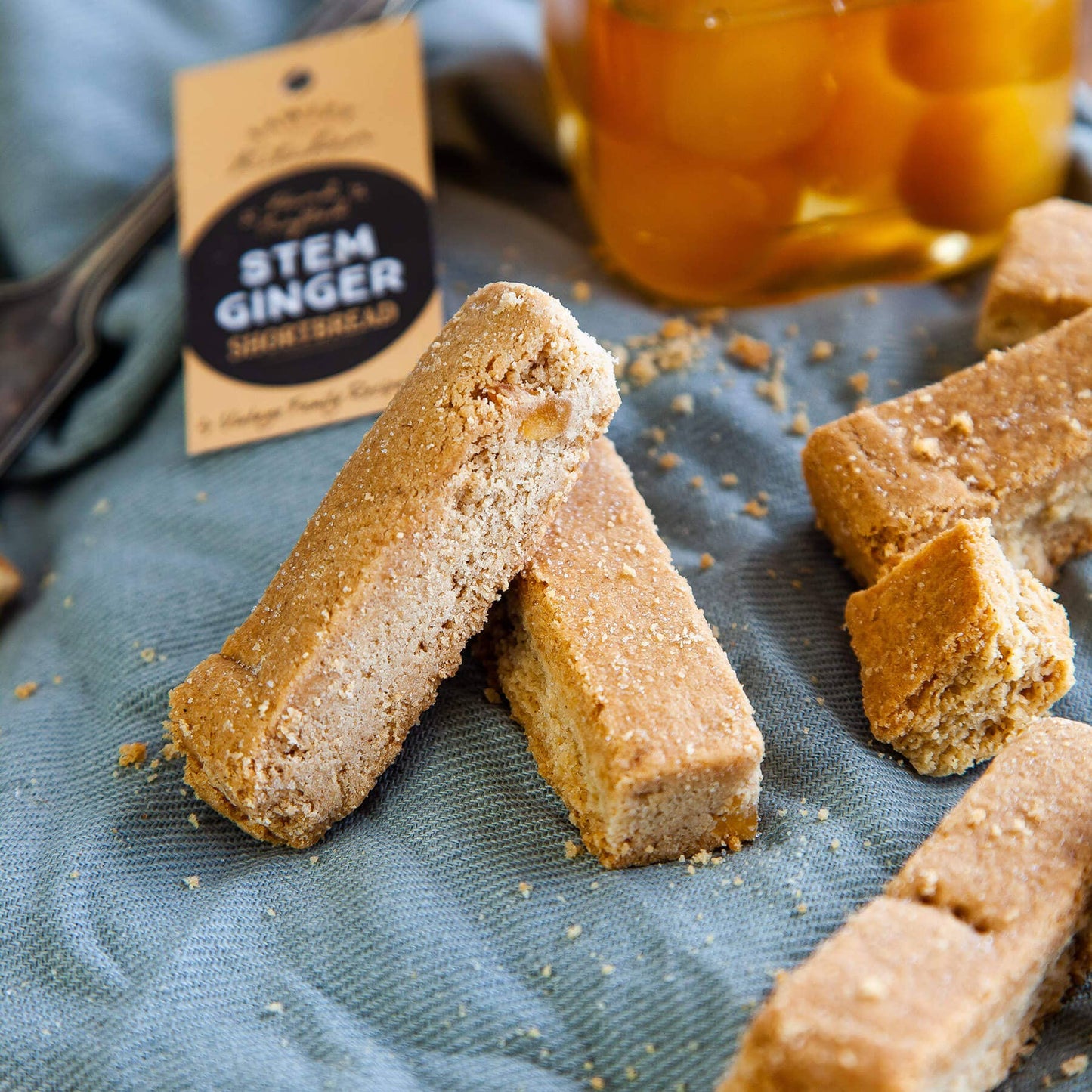 Stem Ginger Shortbread - Yorkshire Biscuits