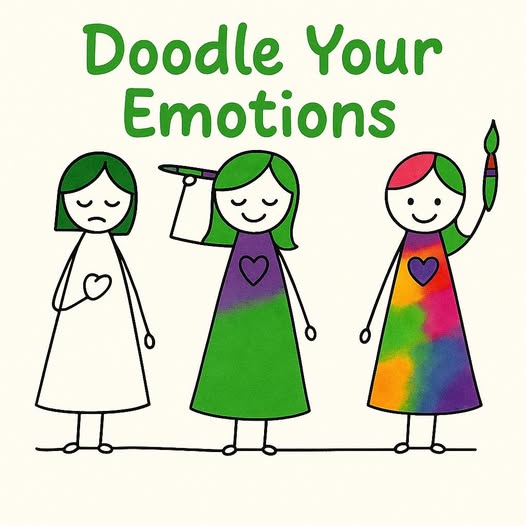 🌈 Doodle Your Emotions – A Mindful Creative Workshop🎨 Wednesday 21st Jan 2026 10am-11.30 am 🌈