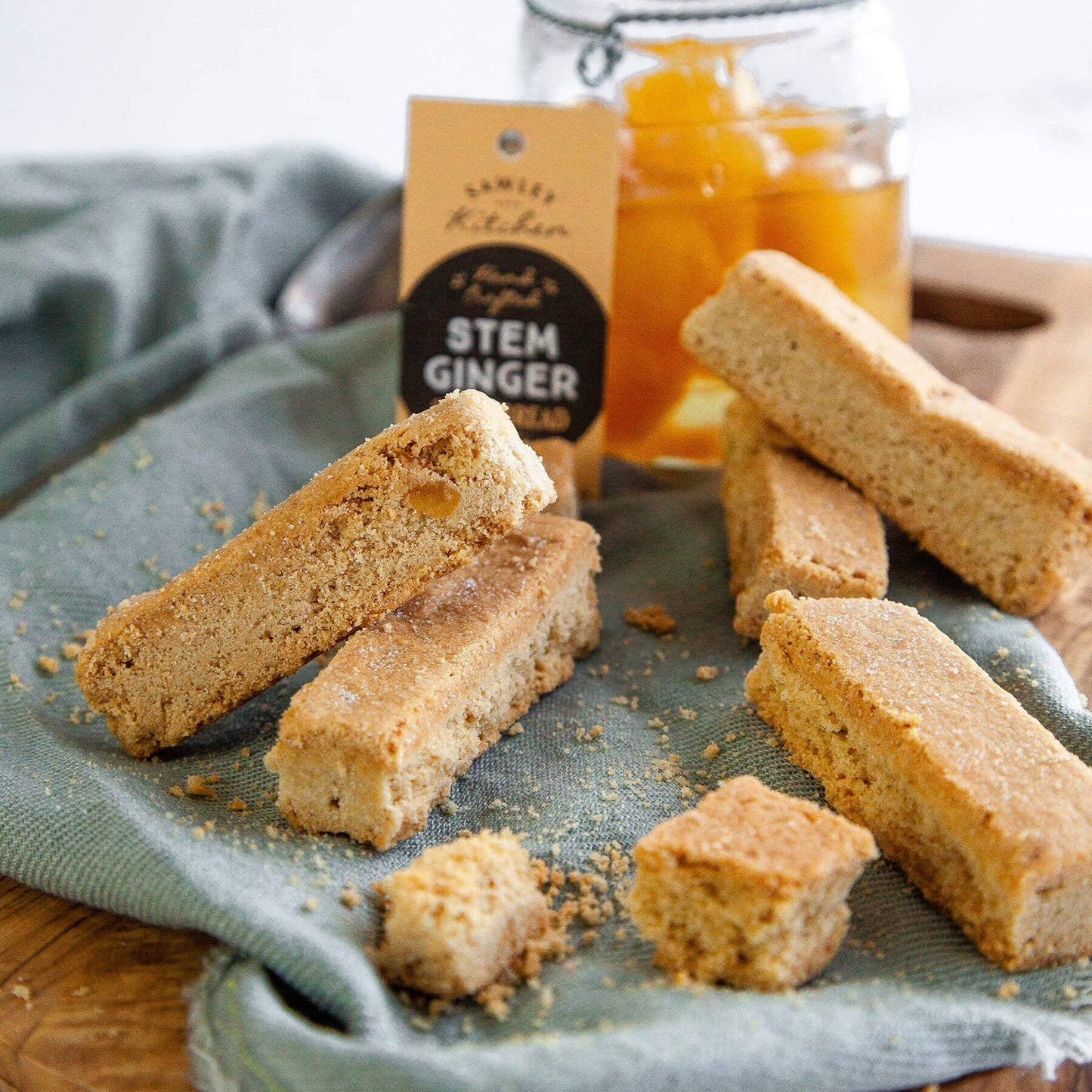 Stem Ginger Shortbread - Yorkshire Biscuits
