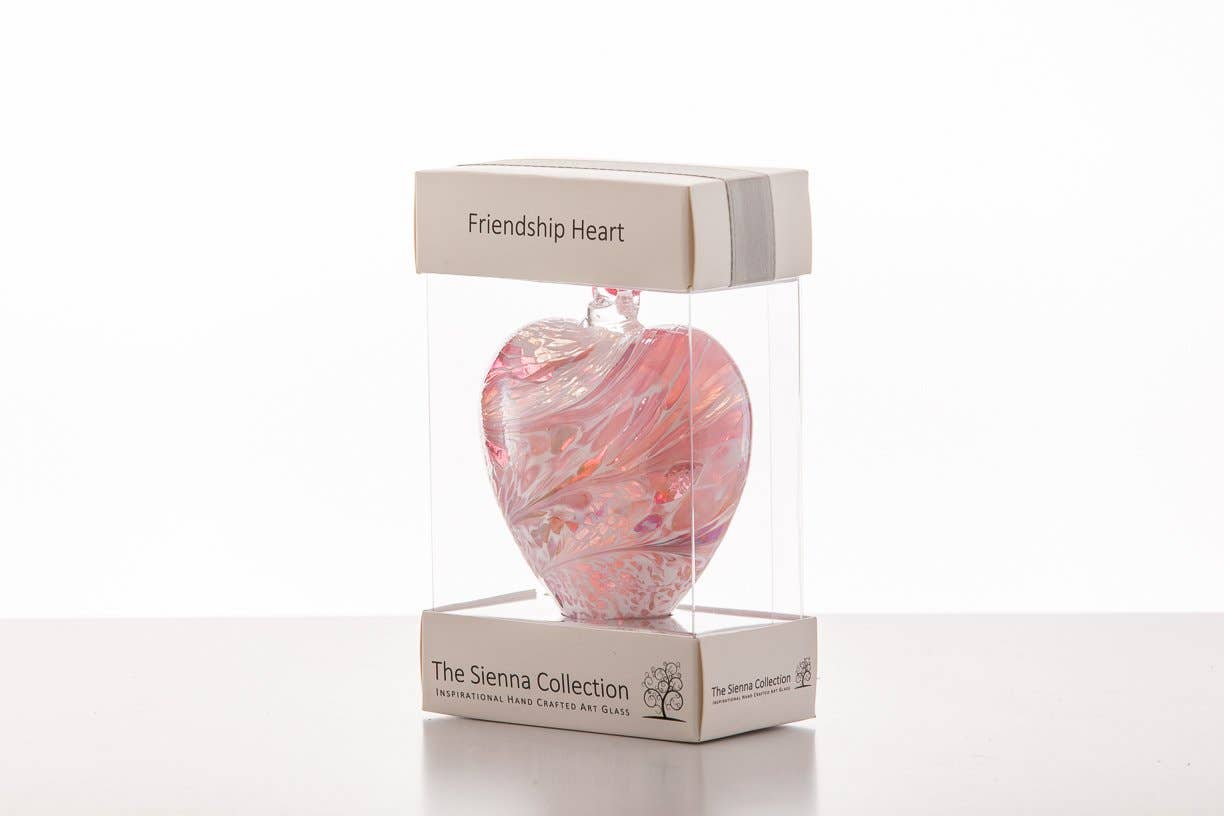 8cm Friendship Heart - Pastel Pink