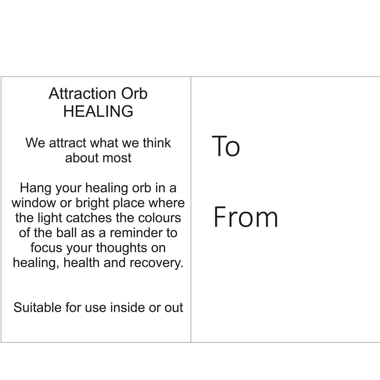 Attraction Orb - Healing 10cm