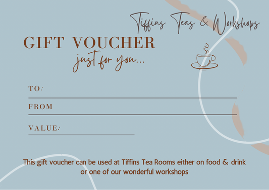 Tiffins Gift vouchers