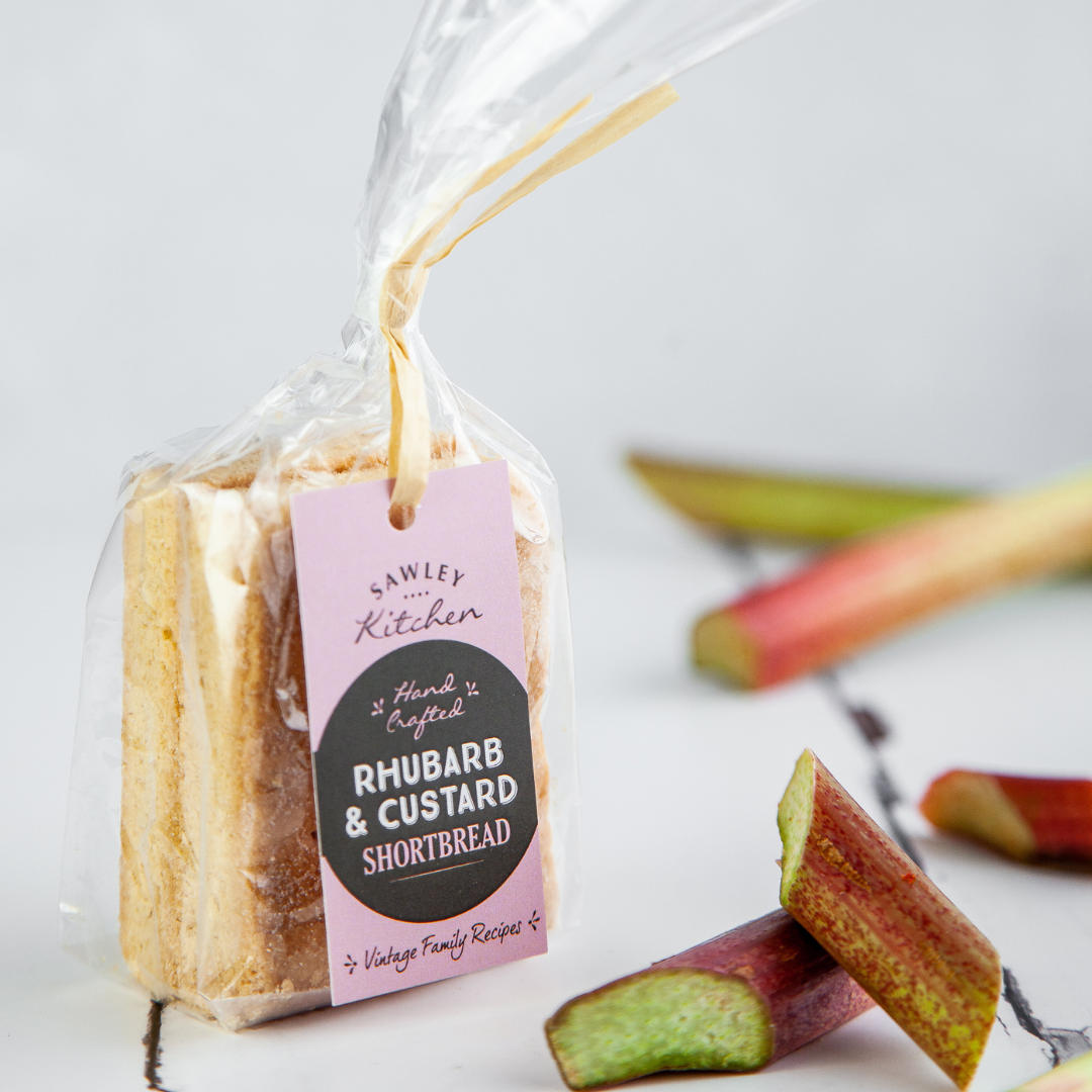 Rhubarb & Custard Shortbread - Yorkshire Biscuits