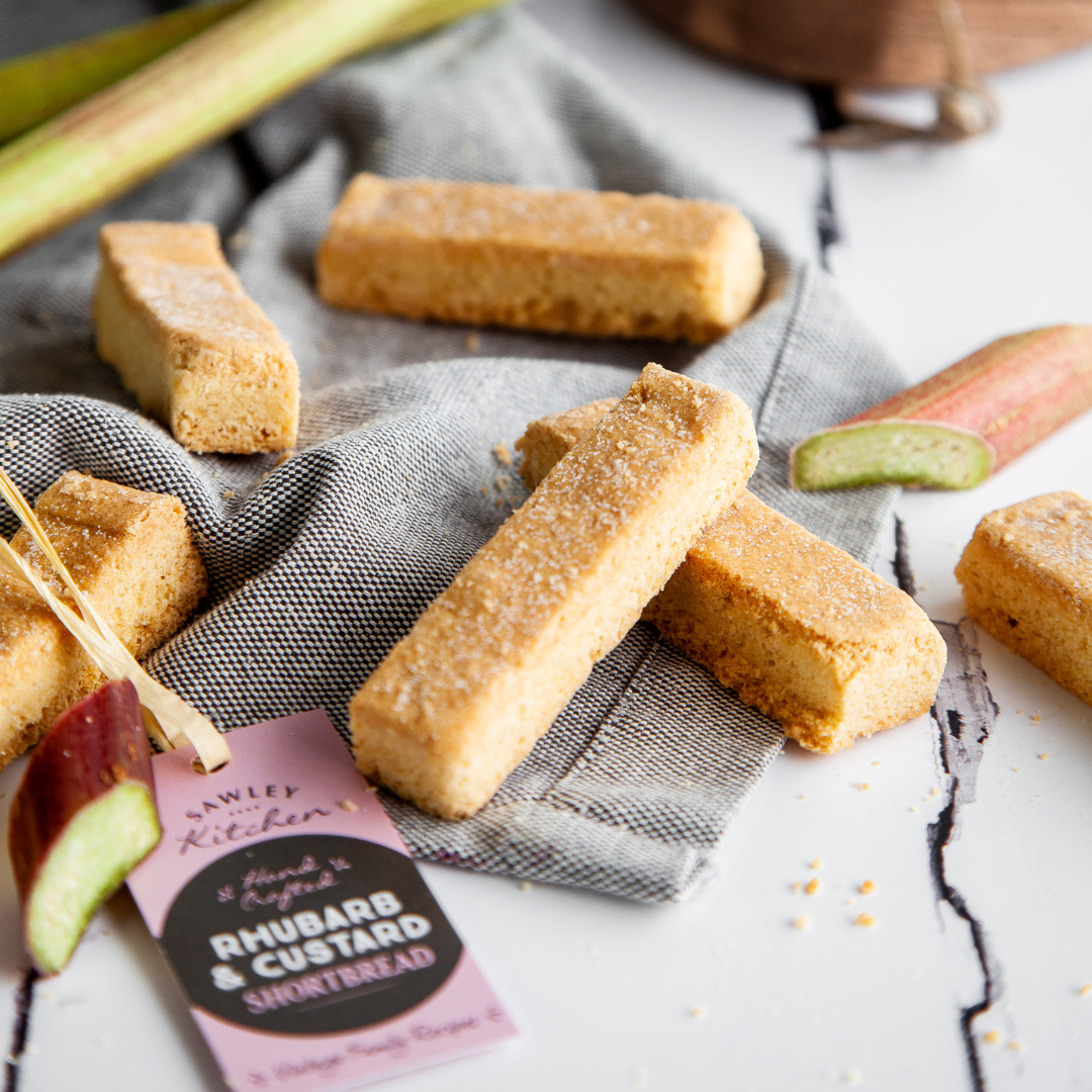 Rhubarb & Custard Shortbread - Yorkshire Biscuits