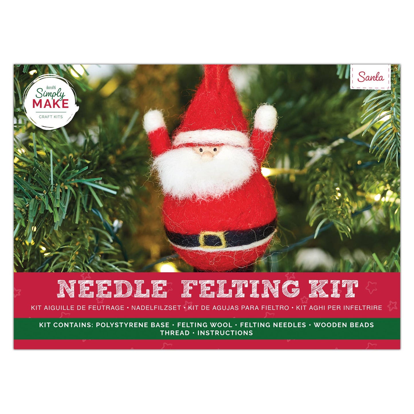 Simply Make Needle Felting Kit - Santa