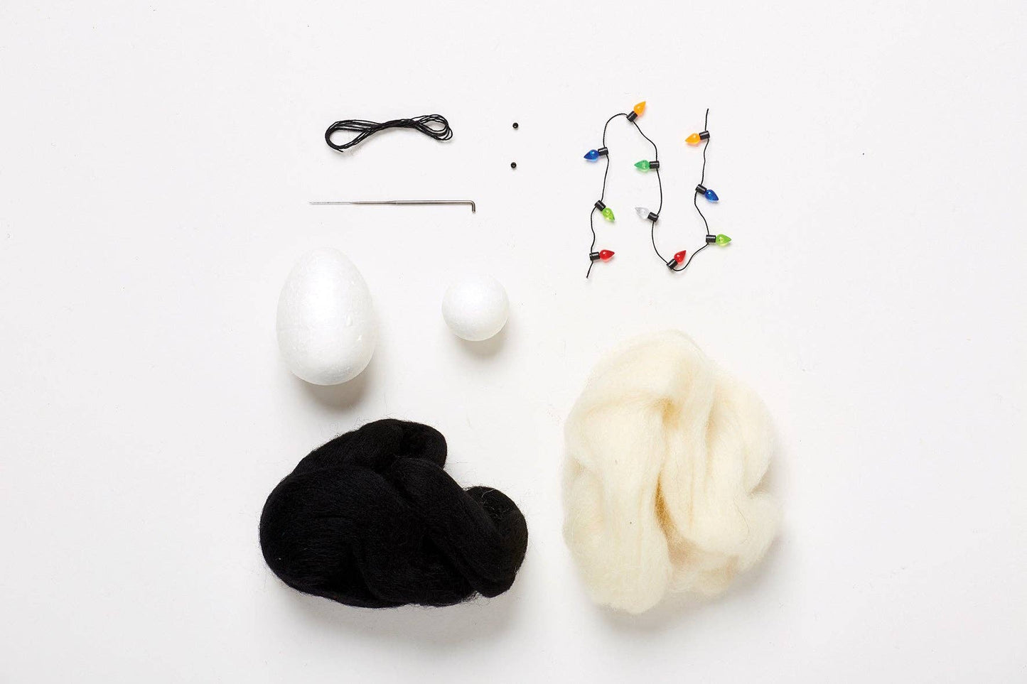 Simply Make Needle Felting Kit, Penguin with Fairy Lights