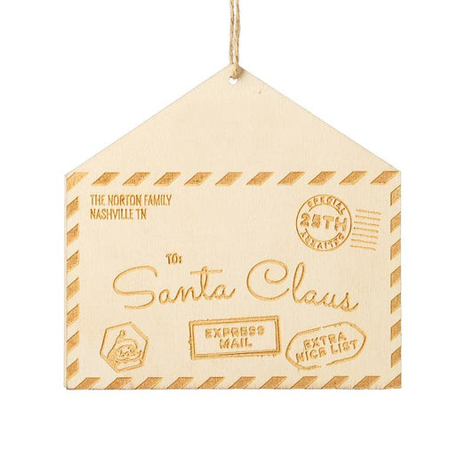LETTER TO SANTA CLAUS HANGER