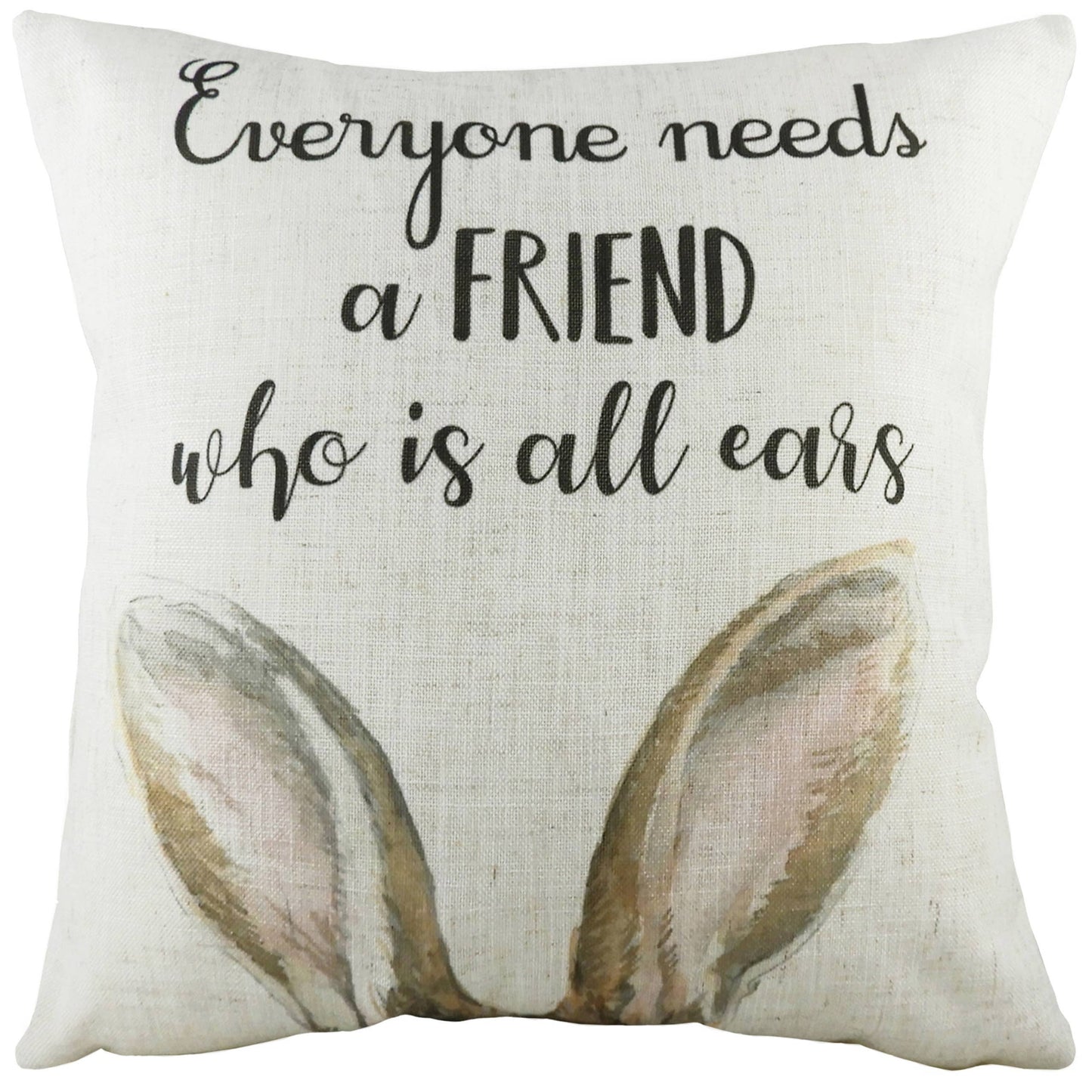 All Ears Hare Cushion Natural