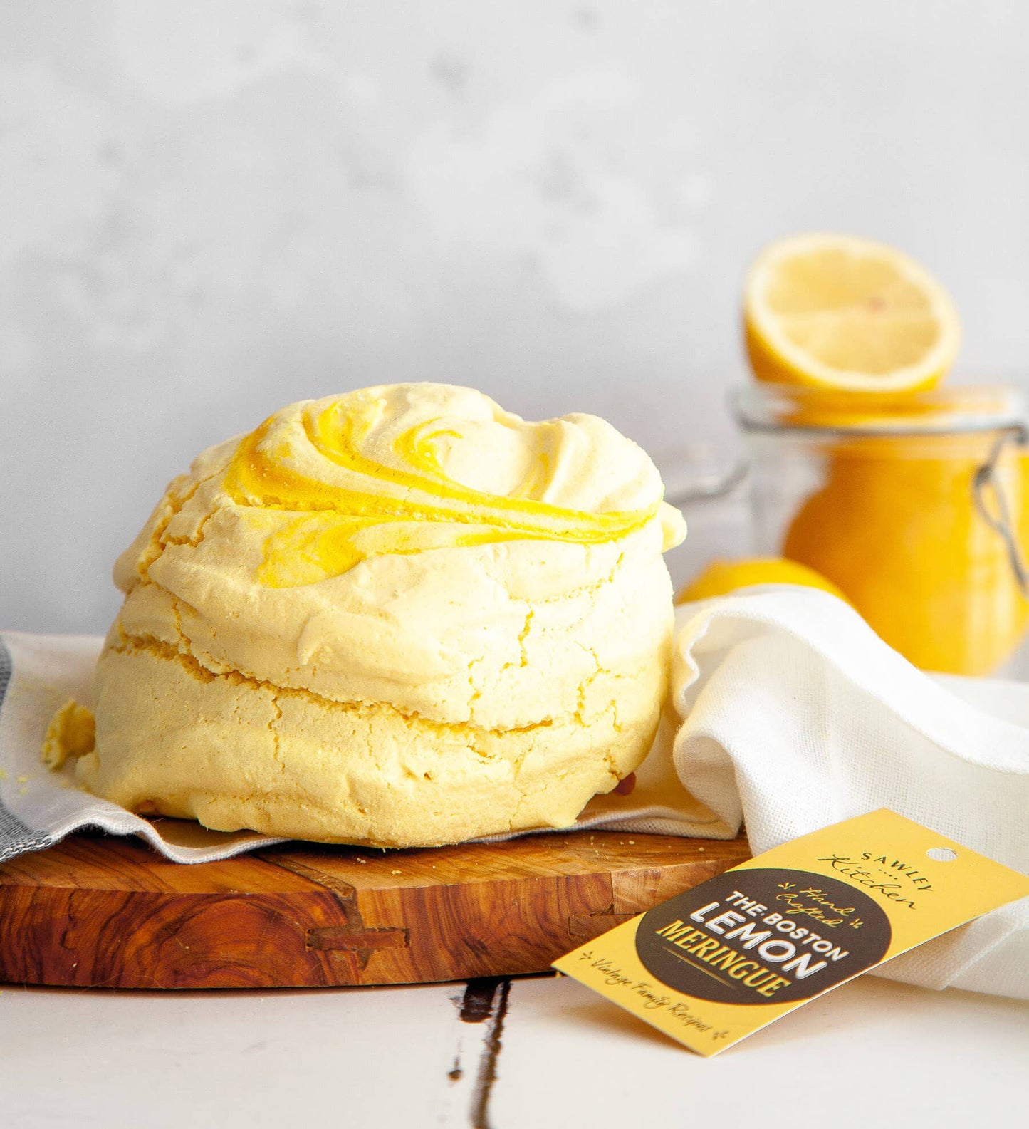 Giant Boston Lemon Meringue - CLICK & COLLECT FROM TIFFINS