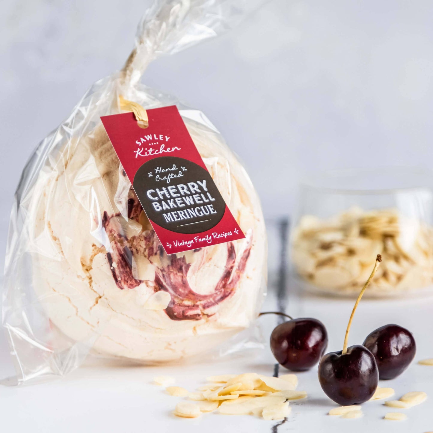 Giant Cherry Bakewell Meringue - CLICK & COLLECT FROM TIFFINS