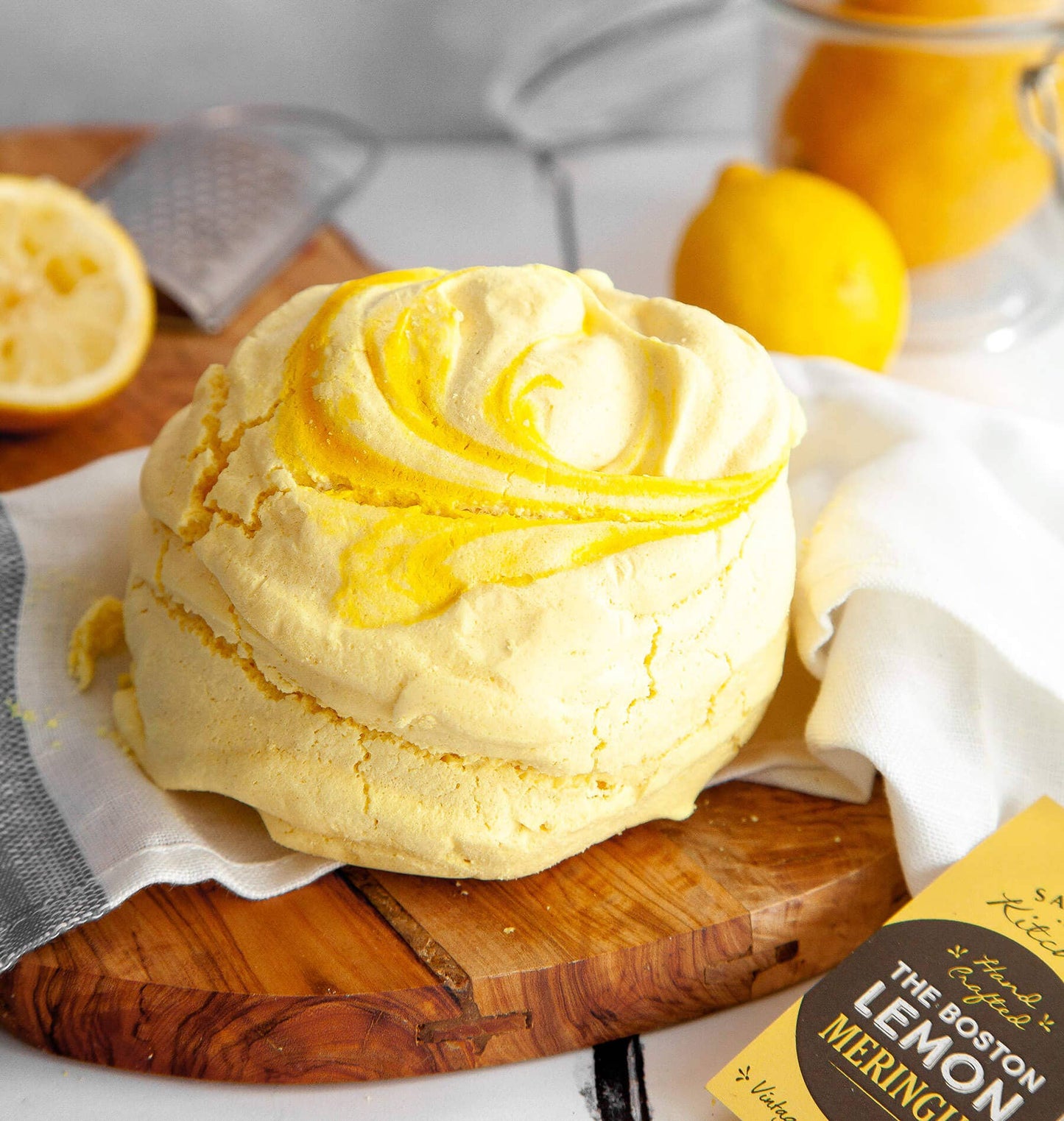 Giant Boston Lemon Meringue - CLICK & COLLECT FROM TIFFINS