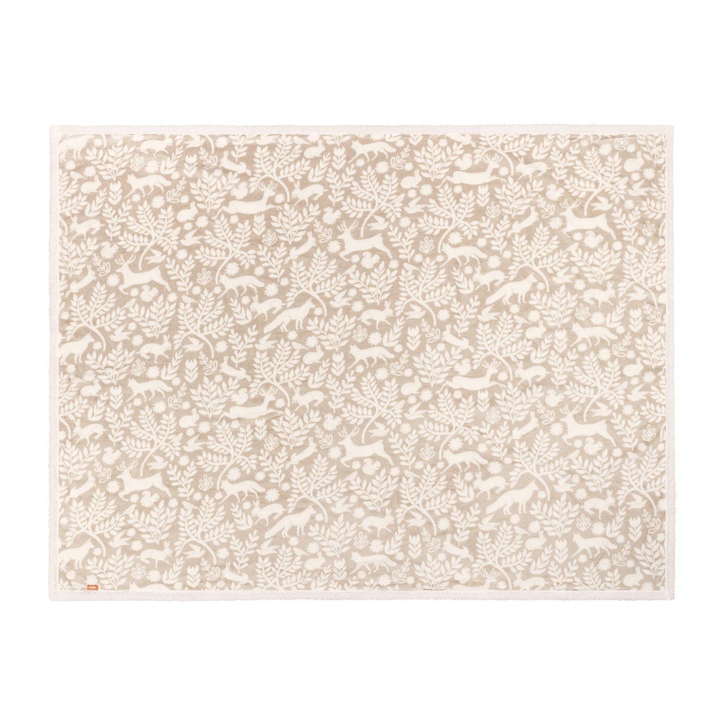 Skandi Woodland Sherpa Fleece Throw Sable
